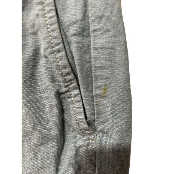 J Crew Gray Pull On Drawstring Elastic Waist Relaxed Light Wash Pants Large - Picture 8 of 14